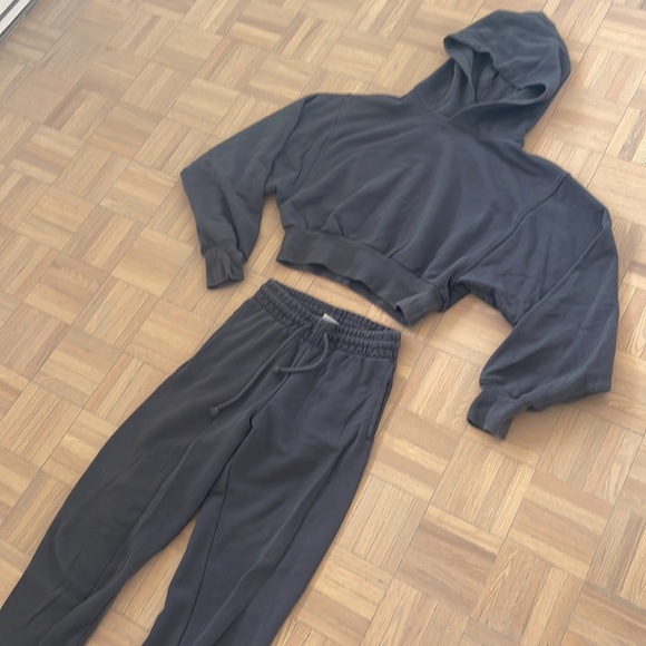 TNA Full Sweat Suit - Dark Blue/Gray Airy Fleece - Picture 3 of 4